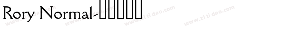 Rory Normal字体转换
